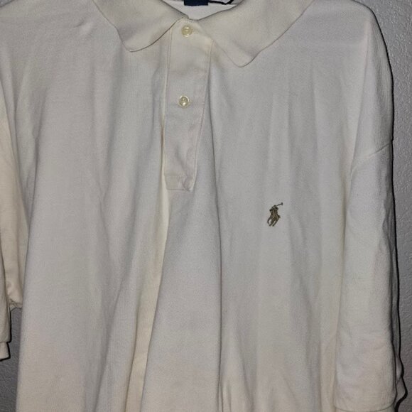 Polo Ralph Lauren Polo Shirt Cream Color  Sized 2XLT   XXL Tall   Good condition - Picture 4 of 11